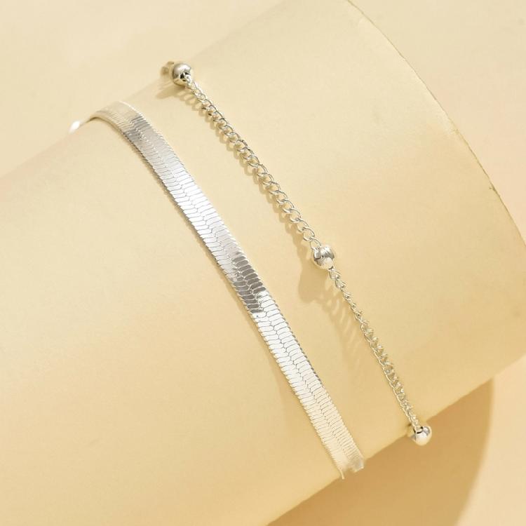 Trendy Alloy Layer Anklet for Women Waterproof Designs With Crystals Embellishments Vocation Accessory Outfits