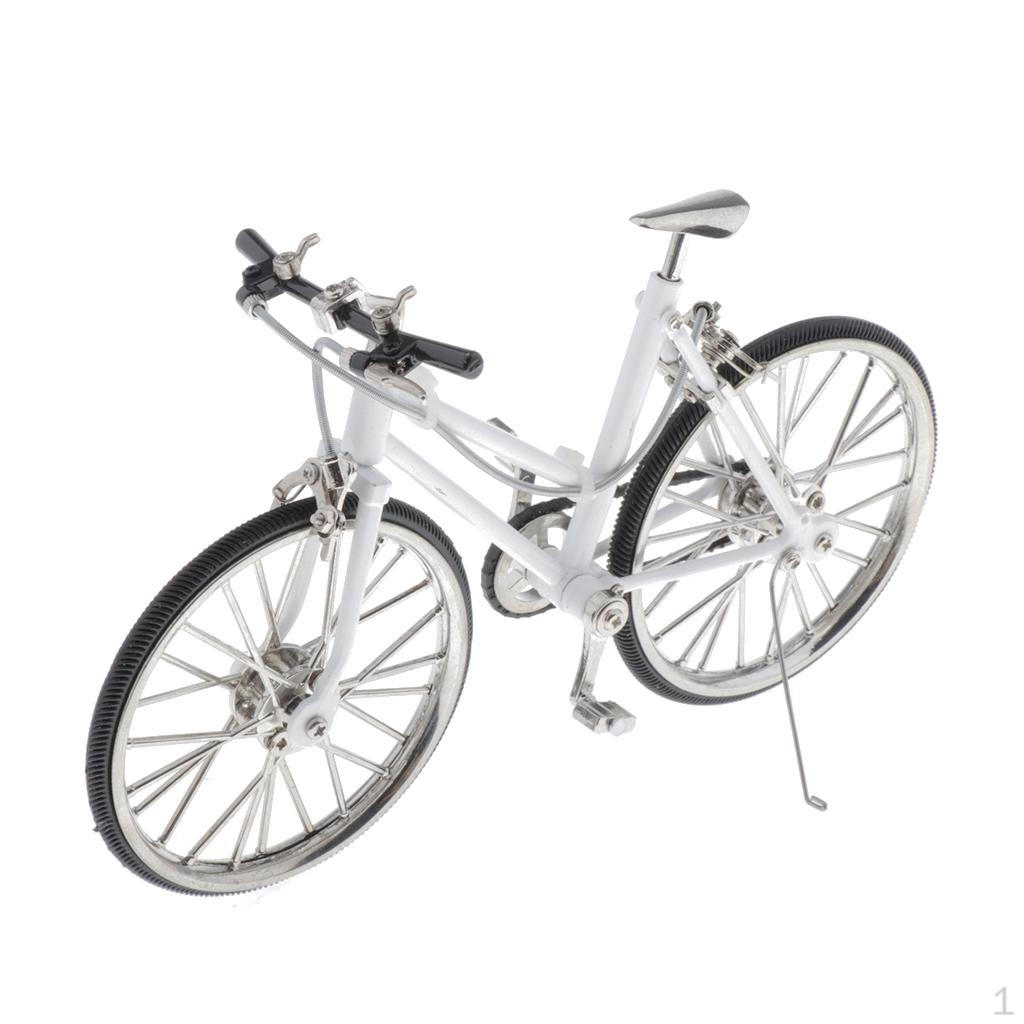 

Модель велосипеда Сплав Симуляція Дорожнього велосипеда Декорація Подарунок Декор для столу White