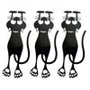 Creative Stationery Bookmarks Curious Cat Bookmark Funny Acrylic Book Clip Transparent Page Holder for Readers Book Lovers