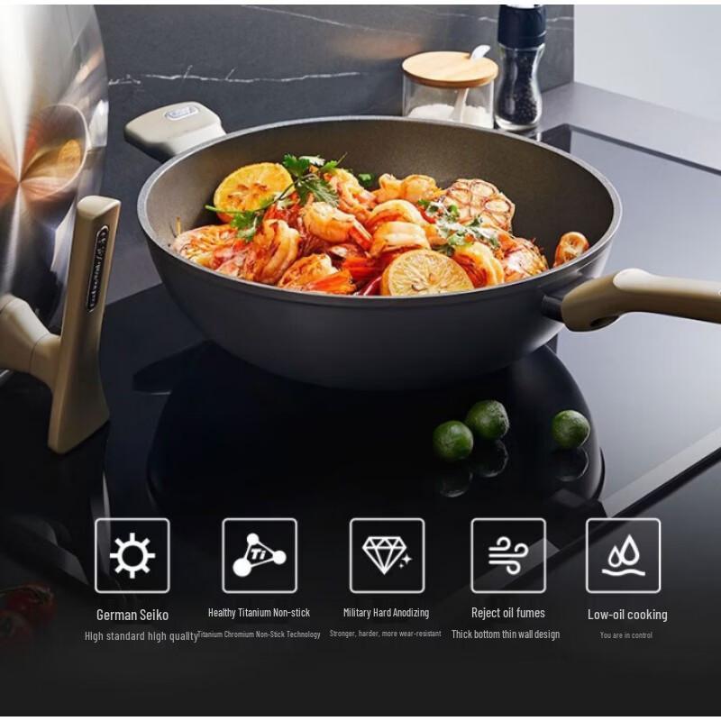 ASD Titanium Non-Stick Wok