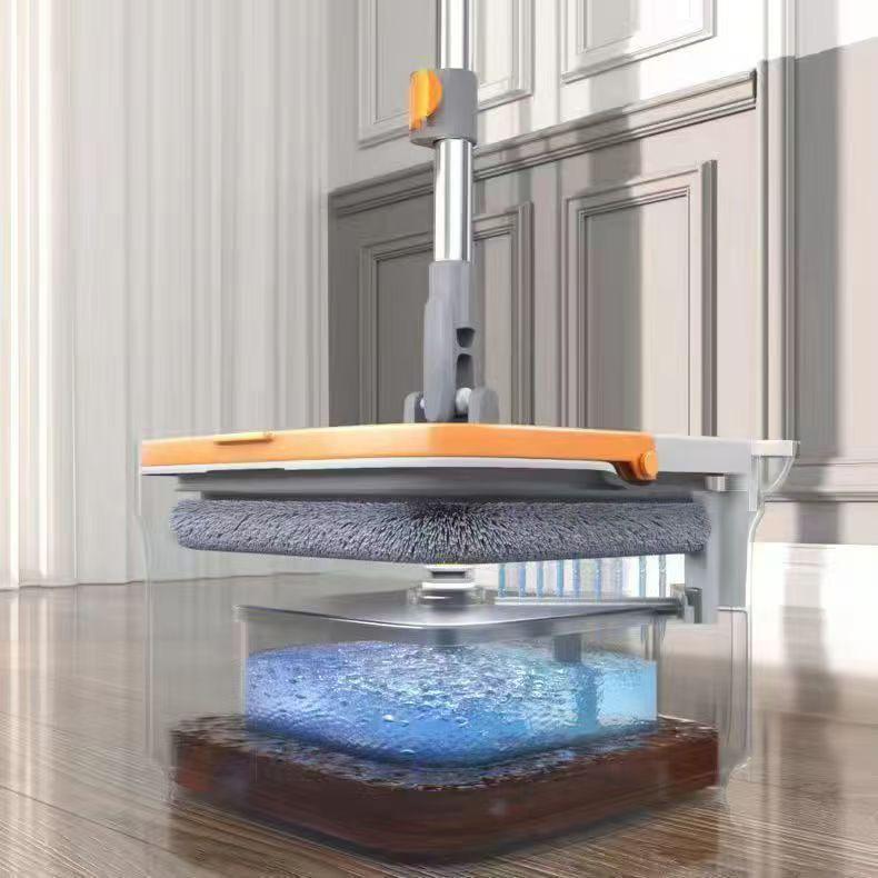Net-Dirty Spin Mop: Hands-Free Single Bucket Mop for Easy, Automatic Cleaning