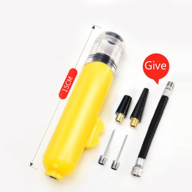 16Cm Mini Ball Pump Portable Plastic Dual Action Sport Balls Basketball Football Soccer Yoga Ball Hand Air Pump Inflator With No