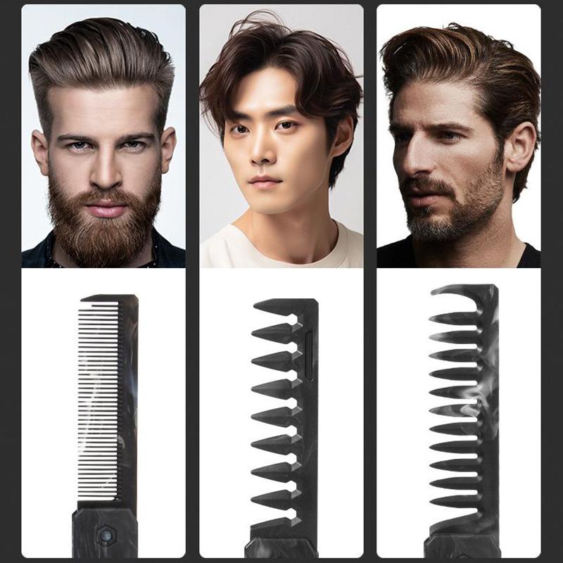 Multifuncional Portable Plastic Fine Wide Tooth Folding Pocket Comb Barber Men Oil Head Beard Combs Hair Styling Wide Tooth Comb