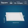LED-Downlight Dimmbar 3W 6W 9W 12W Quadratisch Rund LED-Spotlicht AC110V/220V Deckenlicht Innen Einbau-Downlight