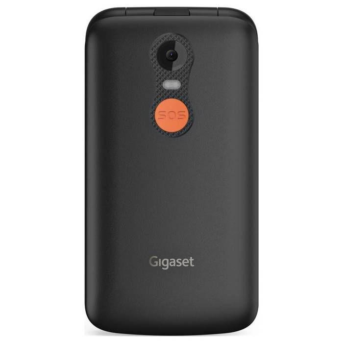 Gigaset GL595 Téléphone Portable Touche SOS, Protégé Contre Les Projections D'eau, Protégé Contre La Poussière Noir