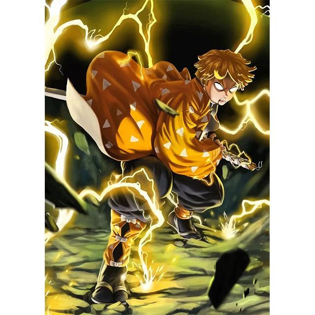 Japonské horkokrevné bitevní anime Demon Slayer Tisky Plakát Plátno Obraz Moderní Nástěnné Umění Obraz Obývací Pokoj Ložnice Domácí Dekorace