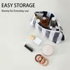 Portable PVC Makeup Bags Large Capacity Striped Wash Bag High Aesthetic Waterproof Purse Bag Travel Use