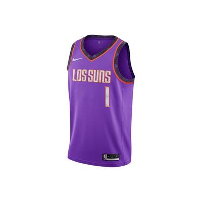 Retro Basketball Jersey Fan Edition 18-19 Season, Devin Booker No. 1 Men Tops Purple AJ4638-561
