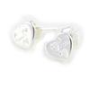 Les Trésors De Lily [D7289] - Silver Earrings 'I Love You'