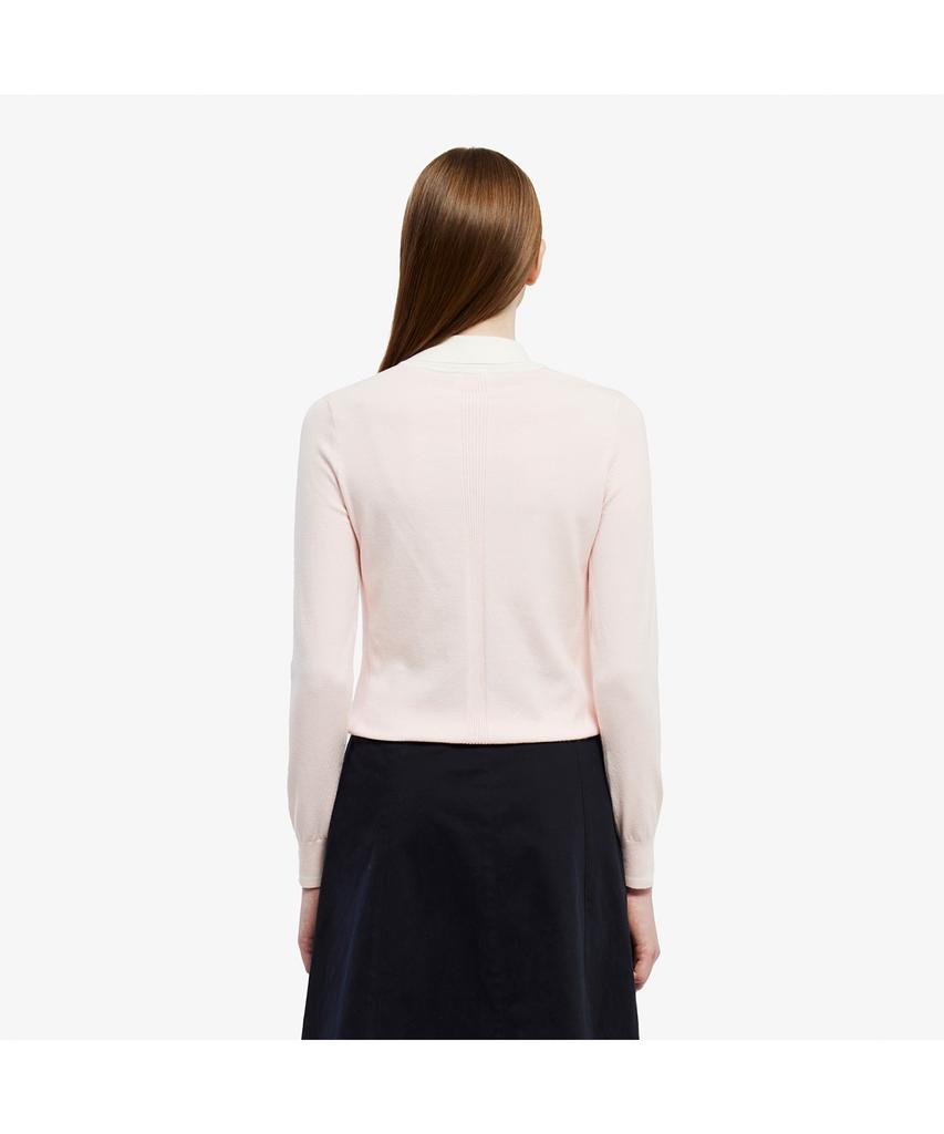 LACOSTE Women'S Contrast Collar Sweater Af814E-55N Ady