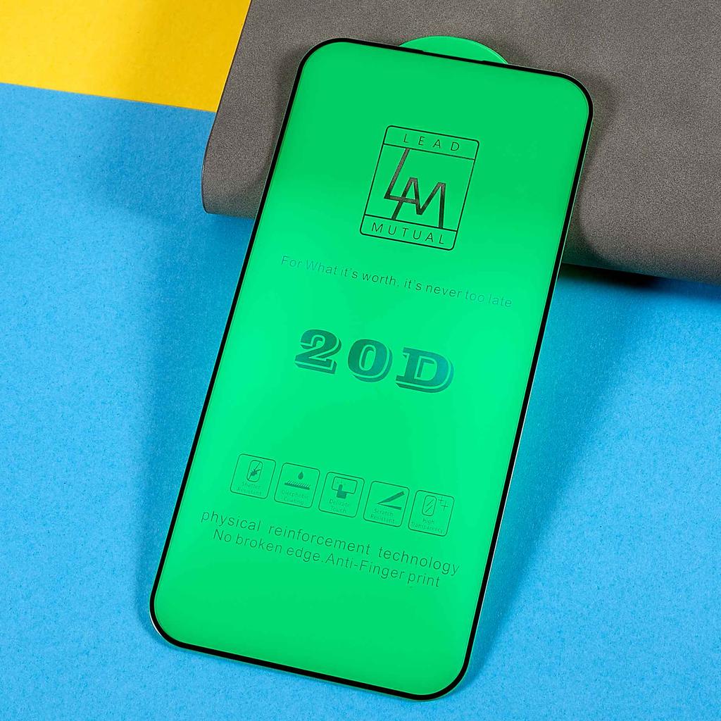 For iPhone 14 Pro Max 6.7 inch Tempered Glass Screen Protector Explosion-Proof 20D Silk Printing Full Screen Film
