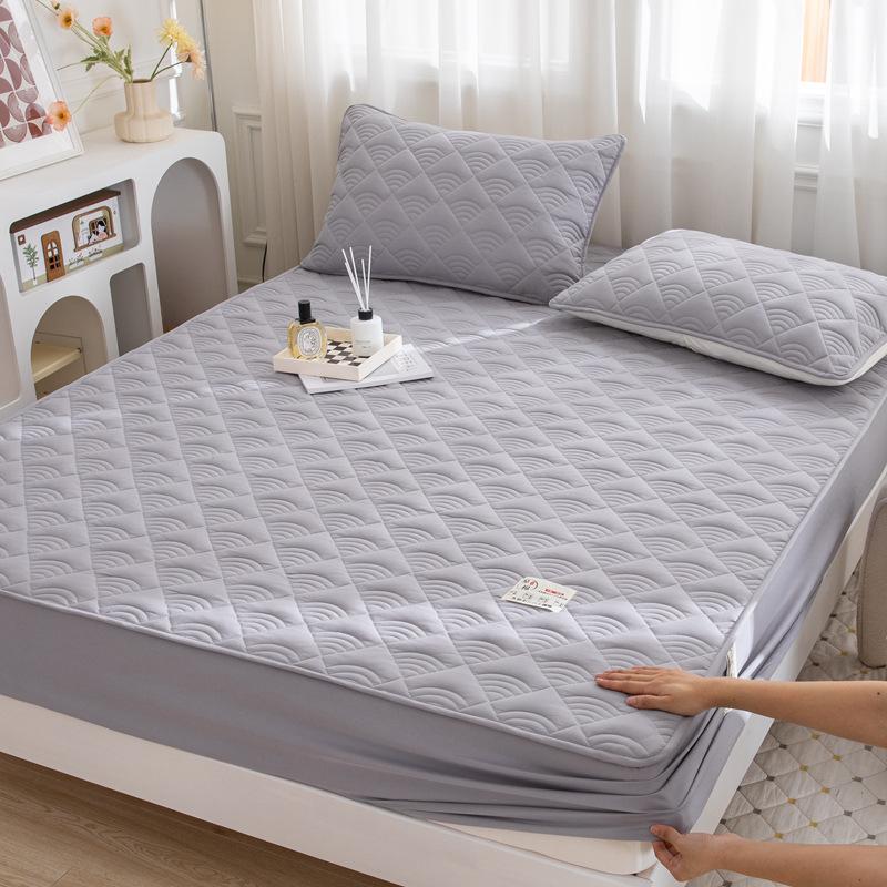 Maternal and Infant Grade Raw Cotton Padded Bed Sheet, Soybean Fiber Embroidered Mattress, and Mattress Cover with Simmons