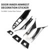 Car Door Handle Trim Cover Auto Armrest Protective Sticker Interior Accessory For BMW 5 Series F10 F18 F11 11-17 Left Hand Drive