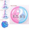 Vibrant Baby Gender Reveal Party Decoration Boy Or Girl Disposable Tableware Collection
