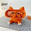 PLA Plastic Organizer Cartoon Pig Glasses Holder 3D Printed Phone Stand Desktop Organizer Stable Decorative Ornament for Office Desk And Bedside