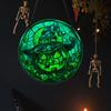 2D Acrylic Translucent Pendant Halloween Luminous Pumpkin Decoration Hanging Plate 20cm