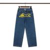 BBC ICECREAM Graphic Embroidered Denim Shorts Mens High Street Straight Leg Fashion Casual