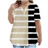 Children's Plus-size T-shirt Casual Fashion V-neck Short-sleeved Pocket Top