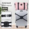 8-Shaped Multi-Functional Luggage Strap with Leather Case for Suitcase and Checked Baggage