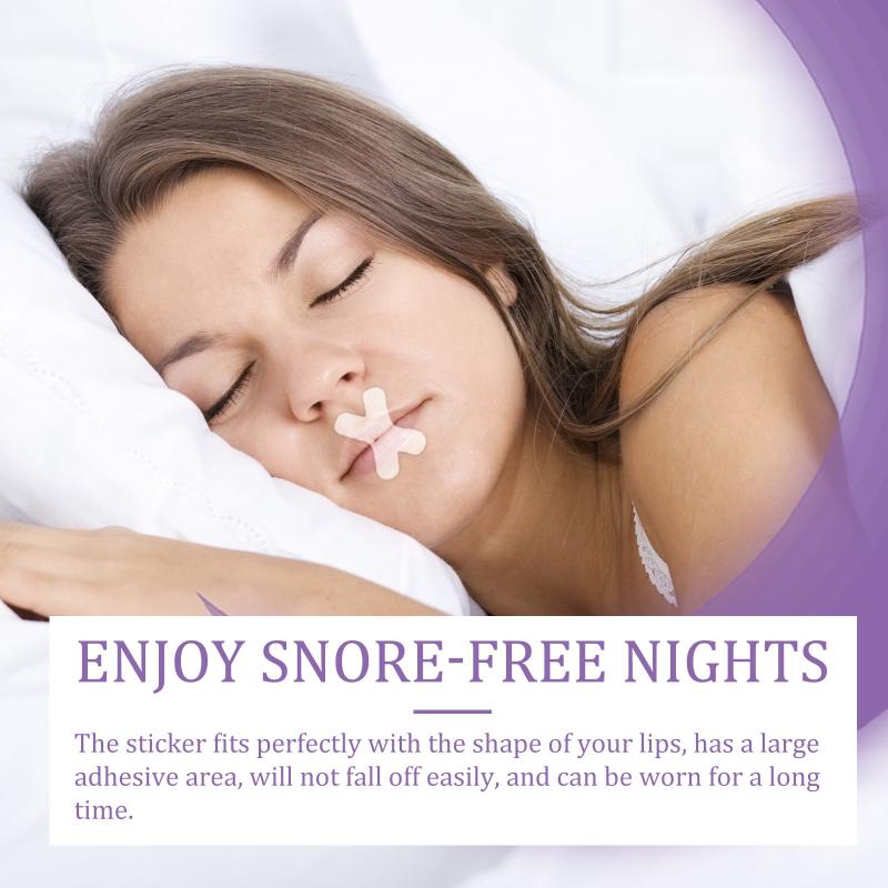 

120Pcs Anti Snoring Mouth Breathing Tape Transparent Breath Strips Aid Stop Snoring Nose Patch Good Sleeping Device Lip Patch
