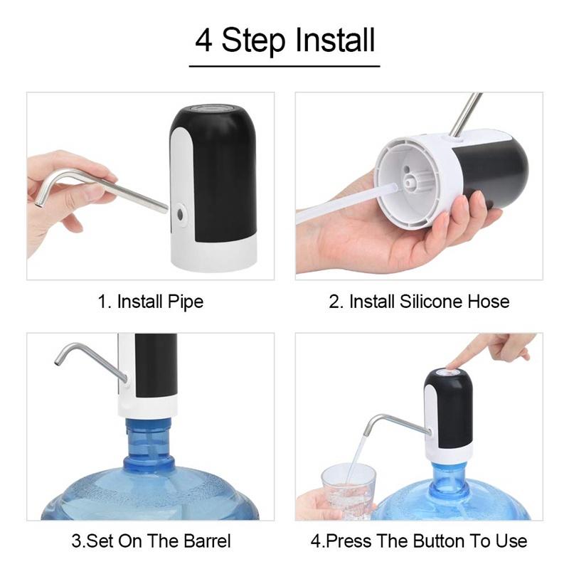 Smart Electric Rechargeable Water Dispenser USB  Water Bottle Pump Automatic Portable With Switch New