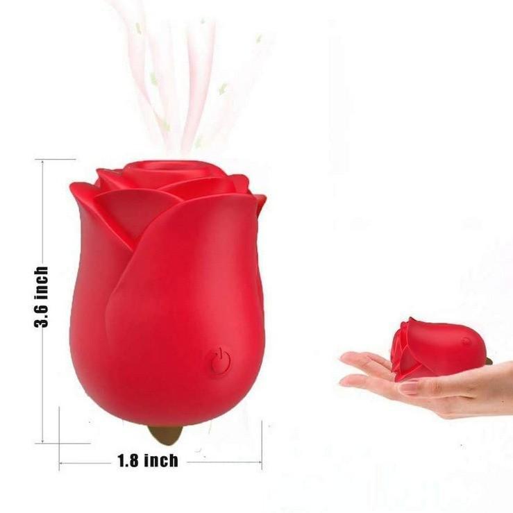 Spring Rose Clitoral Massager: Tongue-Licking G-Spot Vibrator