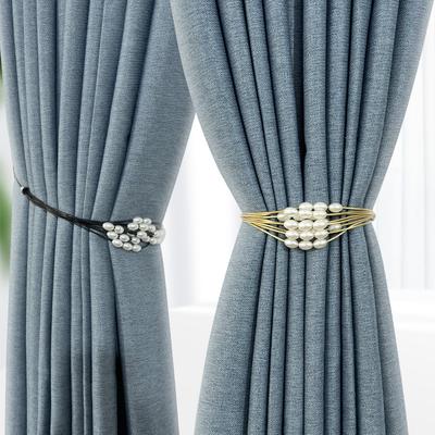 Curtain Ties and Pearl Ties Embellish The Country-style Curtain Decoration with Wheat and Rice Grains
