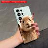 2DFlat Samsung Phone Case Adorable Prairie Dog Waving Hand Phone Case Applicable To Galaxy S22 S23 S24 S25ULTRA S26 A12 A13 A14 A15 A16
