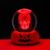 Halloween Crystal Ball Night Light for Kids 3D Pumpkin Crystal Ball LED Night Light with Resin Base Pumpkin Globes Lamp