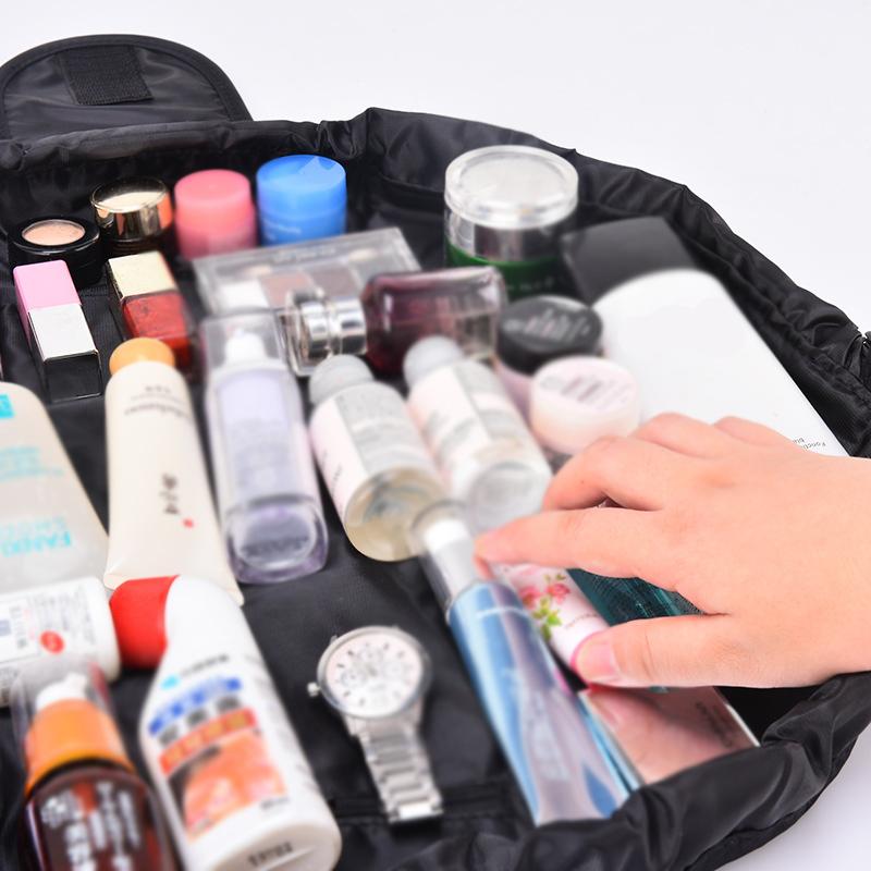 Women Drawstring Cosmetic Bag Travel Storage Makeup Bag Organizer Female Make Up Pouch Portable Waterproof Toiletry Beauty Case