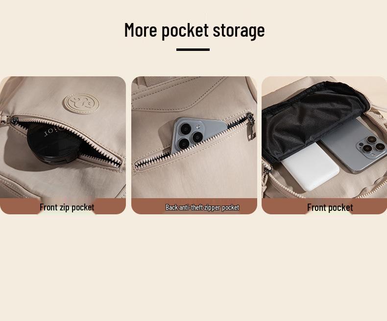 Zaino in Tela Leggero Versatile da Donna - per Pendolarismo, Viaggio e Studenti con Grande Capacità