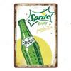 Carbonated Soda Drinks Tin Sign Shabby Vintage Decorative Plaque Wall Decor Bar Home Decor Iron Plate Painting Poster Art Sig