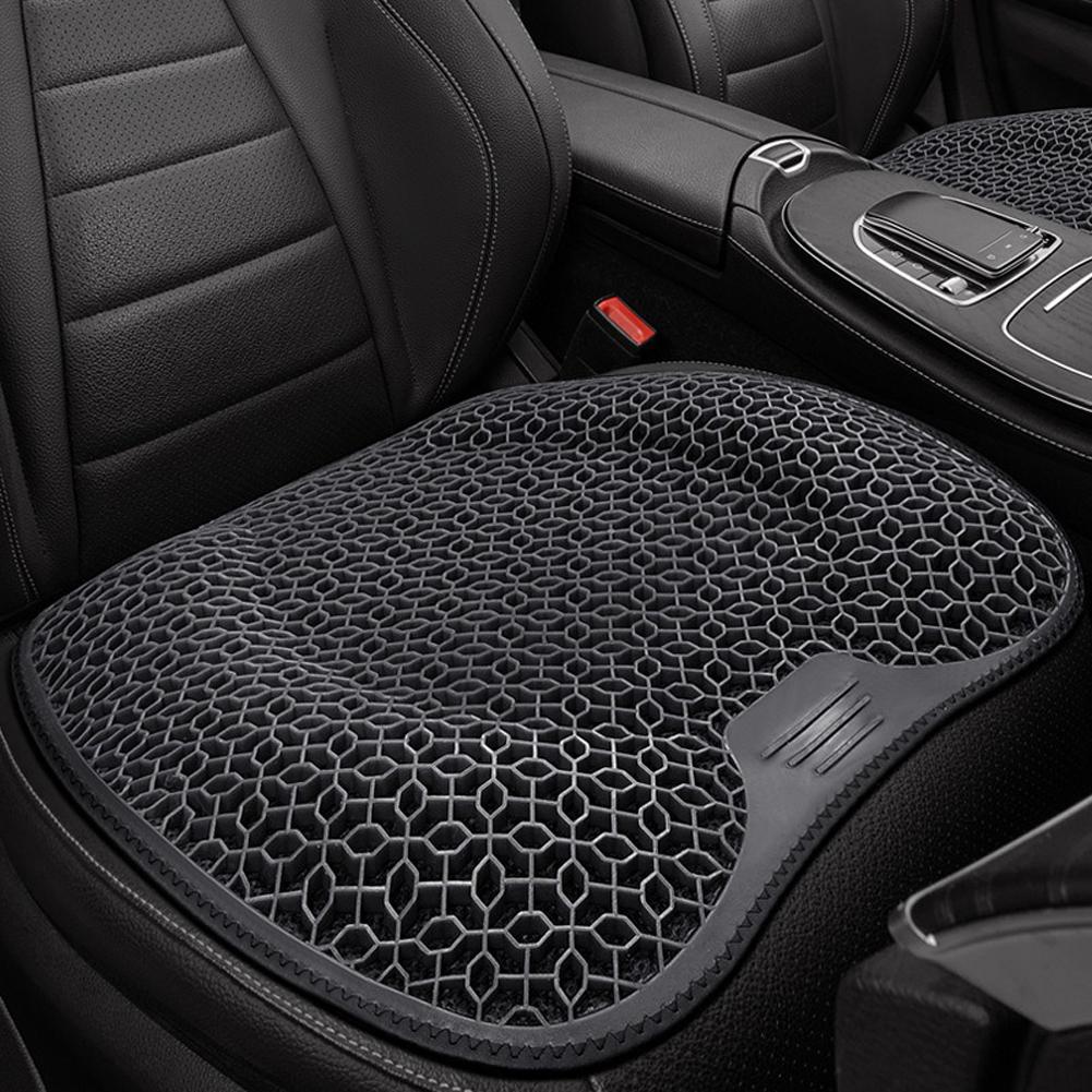 Car Seat Cushion  Summer Lumbar Support Honeycomb Gel Ice Thread Seat Backrest Ventilation Breathable Car Cushion Accessories