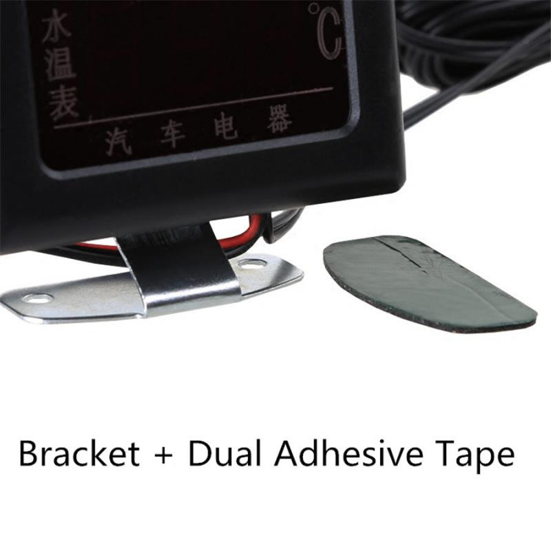 Universal Car Digital Water Temperature Gauge Kit + Temp Sensor Plug 10Mm 12/24V