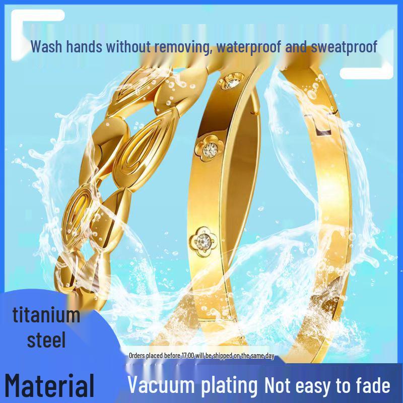 New Heart-Shaped Stainless Steel Bracelet: Elegant, Stylish & Non-Fading Wristband for Girls
