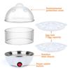 220V Egg Cooker Ready-To-Eat Mini Breakfast Machine New Electric Egg Boiler  Cooking