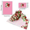 Pop-Up Design 3D Pop-Up Rose Card Rose Wedding Greeting Card  Mother'S Day