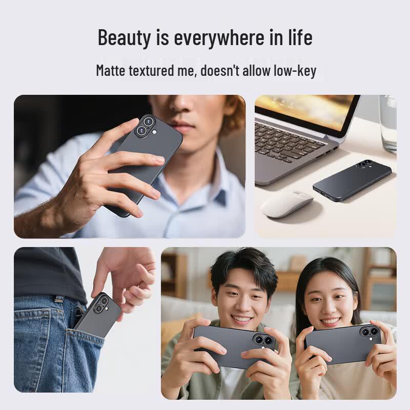 ALittleFlower Matte Anti-Yellowing iPhone 17 Protective Case