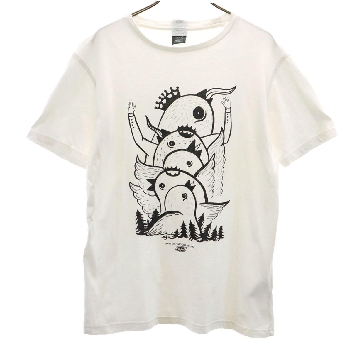 

55DSL Short sleeve T-shirt L white Women Used