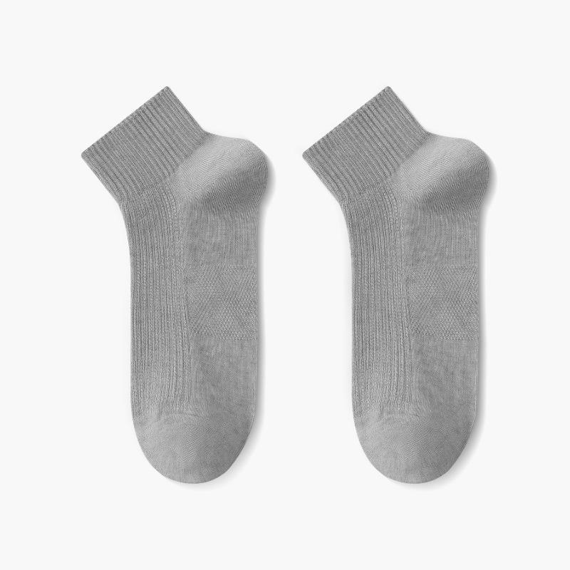 Men's Summer Thin Mesh Cotton Breathable Sweat Absorbing Deodorant Socks