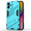 For iPhone 16 Plus Case PC+TPU Shockproof Phone Cover with Kickstand