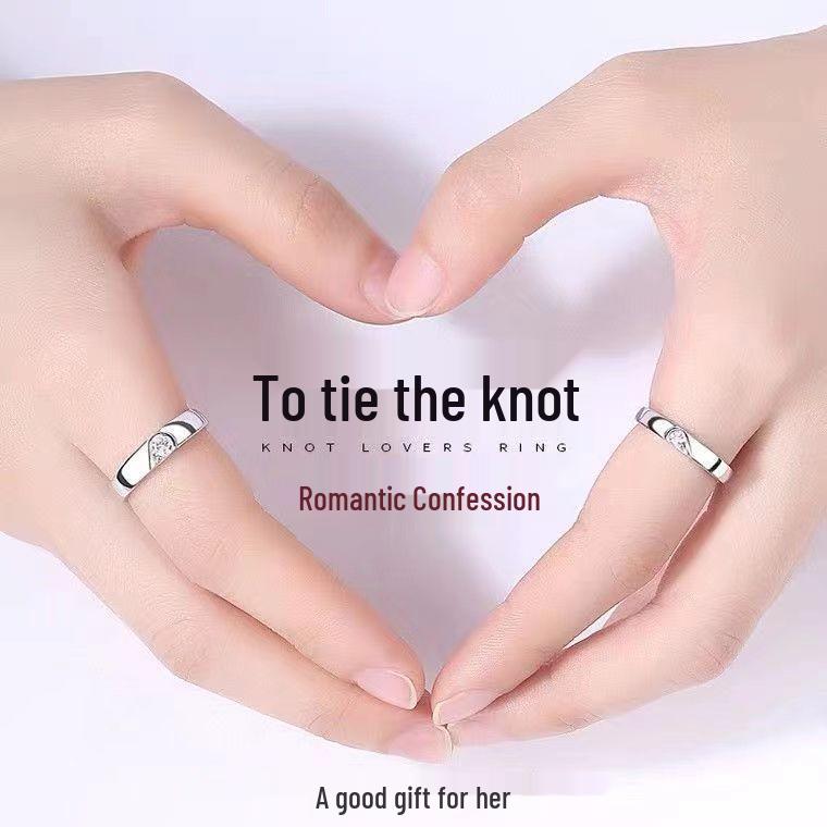Eternal Love Moissanite Couple Rings: Silver Bands for Men & Women - Perfect for Proposals, Birthdays, or Valentine's Day.