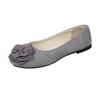 Fashion High Quality Women's Shoes Fashionable Flower Design Flat Shoes for Women Butterfly Knot Suede Single Shoes 43 Zapatos De Mujer