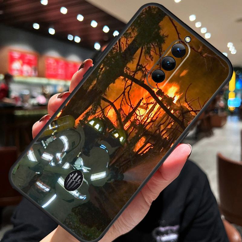 Firefighter Heroes Fireman Case For ZTE Nubia Red Magic 10 Air 7 6S 7S Pro Red Magic 11 10 9 8 8S 9S 10S Pro Plus Cover