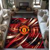 Manchester United Tištěný flanelový koberec na podlahu Protiskluzový měkký polyesterový podlahový koberec Vnitřní dekorativní podložka do ložnice obývacího pokoje k pohovce