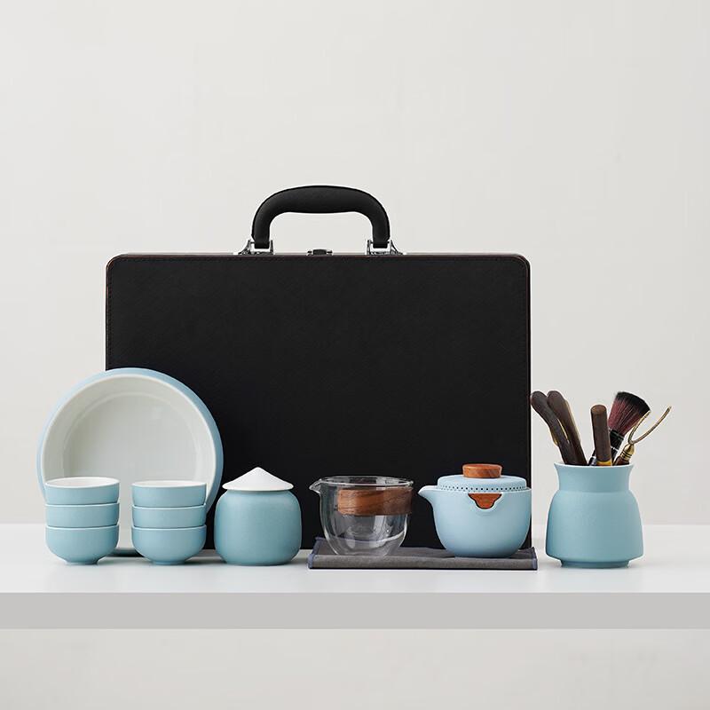 Zhuijia Simple Luxury Ceramic Kung Fu Tea Set