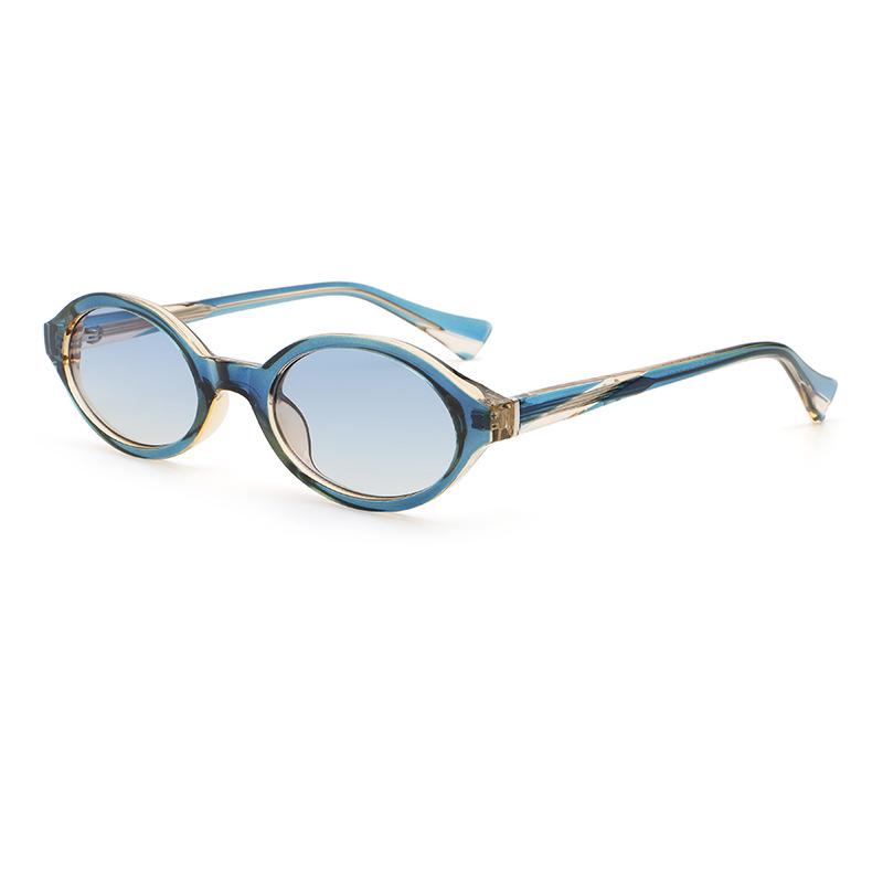 Unisex Retro Oval Sunglasses with UV Protection - Stylish Oversized Design