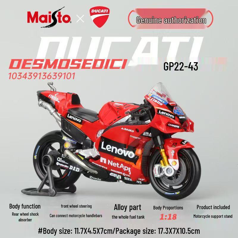 

1:18 Масштаб Сезон 2021 Ducati, Honda, Yamaha Сплав Модель Мотоцикла Игрушка