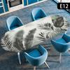 1pc Waterproof Oval Table Cover Oil-Proof Elastic Kitchen Dining Party Tablecloth Table Covers Outdoor Courtyard Home Decor