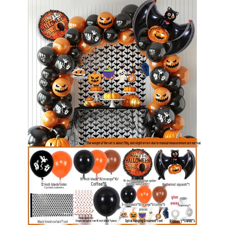 Halloween Christmas Tree Stand Aluminum Foil Balloon Decoration for Shopping Malls and Kindergartens